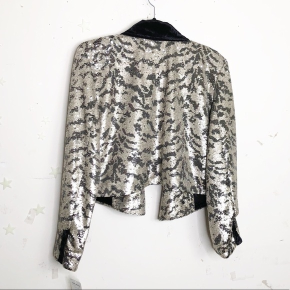 FREE People Tiger  sequin and velvet jacket - Picture 7 of 11